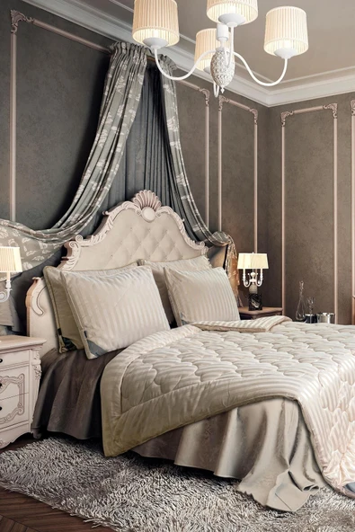 Varol Majesti Yorgan Çift Kişilik Bej - Resim 4