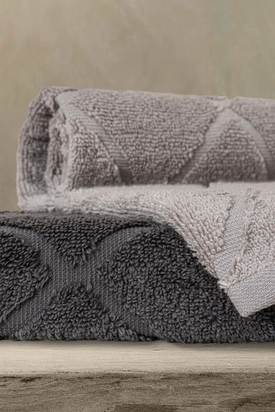 Varol Voli Serisi Micro Cotton 30x50cm 3 Lü Havlu Seti - Resim 4