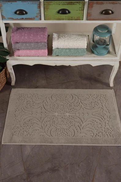 Varol 2 Adet Gramajlı Jakaranda Ayak Havlusu Paspas - 3