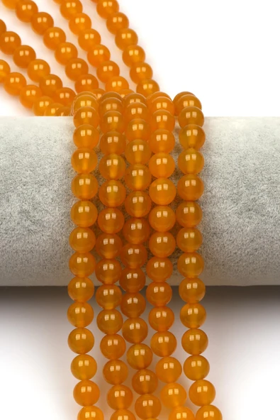 Sarı Akik Doğaltaş Dizi 8 mm Küre Kesim ürün görseli