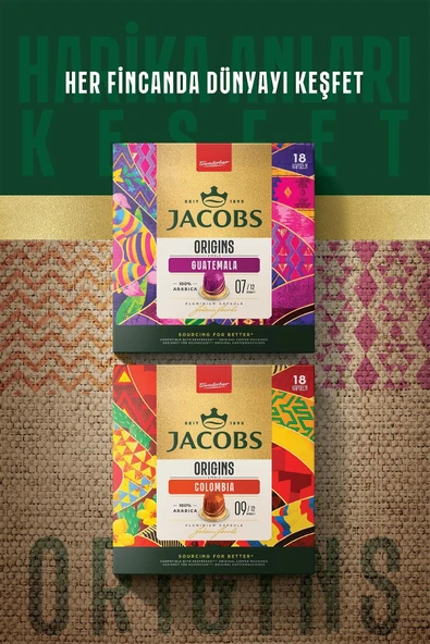 Jacobs Origins Colombia Nespresso Uyumlu Alüminyum Kapsül Kahve 18'li - Resim 4