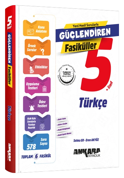ANKARA YAYINCILIK  5.SINIF GÜÇLENDİREN TÜRKÇE FASİKÜL SET ürün görseli