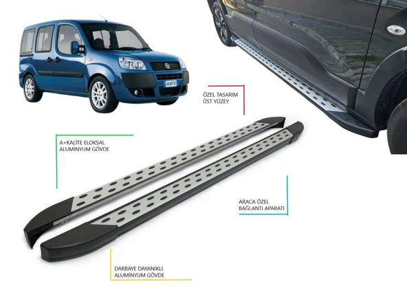 DOBLO NOKTALI YAN BASAMAK 2000 2001 2002 2003 2004 2005 2006 2007 2008 2009 ürün görseli 1