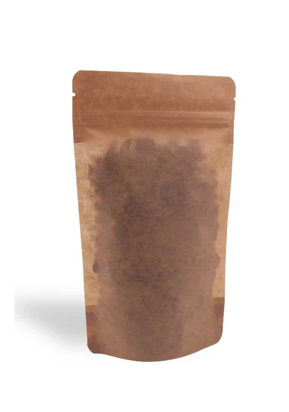 8,5x14,5 cm. Kraft Geniş Pencereli Doypack - 50 Adet - Resim 6