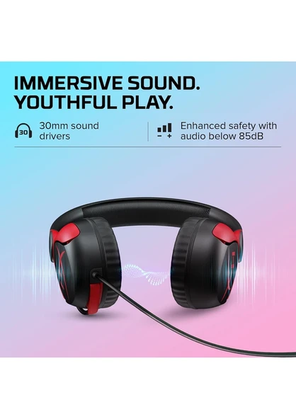 HyperX Cloud Mini 7G8F4AA Siyah Kablolu Kulak Üstü Oyuncu Kulaklığı - Resim 2