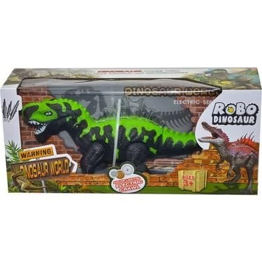 Yerde Yürüyen Sesli Işıklı Dinazor - 272-003 - Yeşil - Resim 2