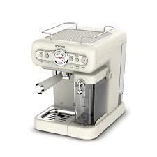 Karaca Vintage Craft Süt Hazneli Espresso, Latte ve Capuccino Makinesi Cream - 1