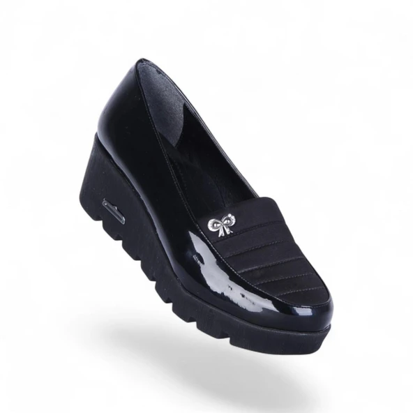 Ayakcenter Esrc-607 Siyah Kadın 7Cm Topuklu Ayakkabı ürün görseli