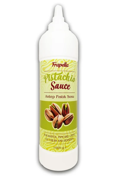 Frapella Antep Fıstıklı Sos - Waffle, Pankek, Krep, Dondurma, Tatlılar için Sos 1000 Gr. - 1