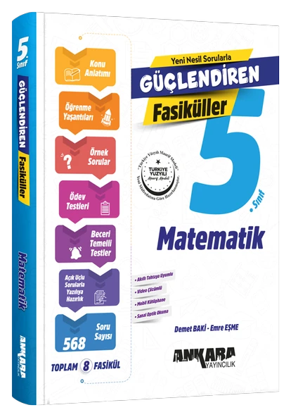 ANKARA YAYINCILIK  5.SINIF GÜÇLENDİREN MATEMATİK FASİKÜL SET ürün görseli