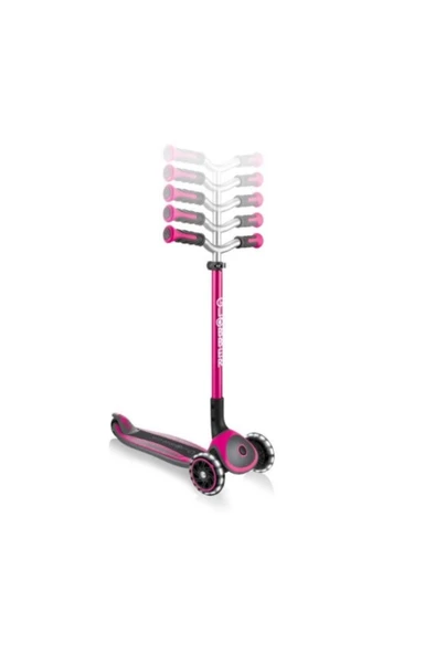 Globber Scooter Master Işıklı Katlanan - Pembe