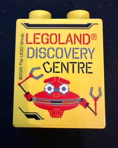 Legoland Discovery Centre 2020 Crab Pattern Duplo Brick 1x2x2 ürün görseli 1