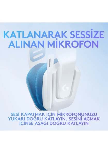 Logitech G335 Beyaz Kablolu Kulak Üstü Oyuncu Kulaklığı - 5