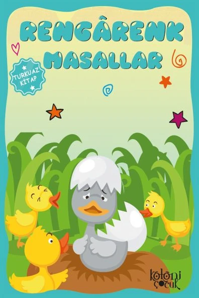 Çocuklar için Hayal ve Odak Geliştirici Rengarenk Masallar Turkuaz Kitap ürün görseli