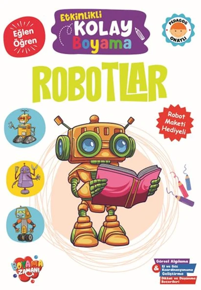 Etkinlikli Kolay Boyama -Robotlar ürün görseli