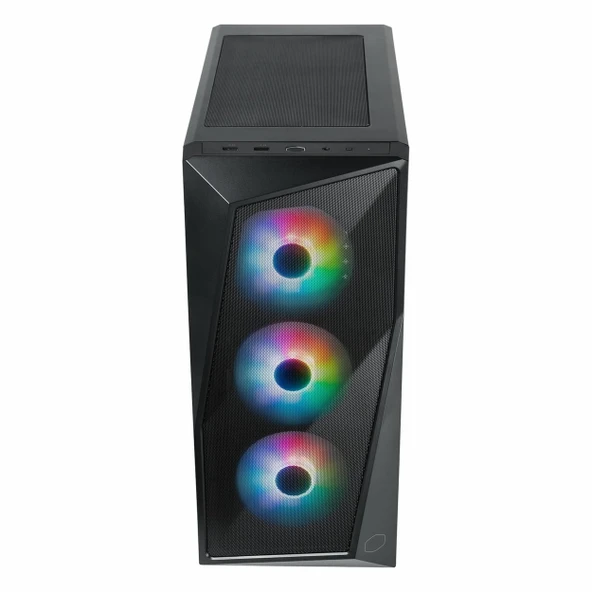 Cooler Master CMP 520 700W 80+ USB 3.2 ARGB ATX Mid Tower Siyah Kasa - Resim 4