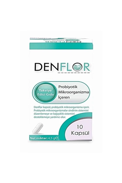 DENFLOR STD Denflor Probiyotik 10 Kapsül ( TEKLİDİR ) - 1