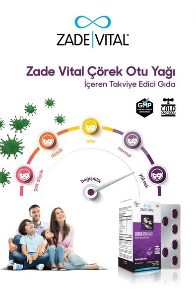 ZADE VİTAL Çörek Otu Yağı Blister 60 Kapsül - 1