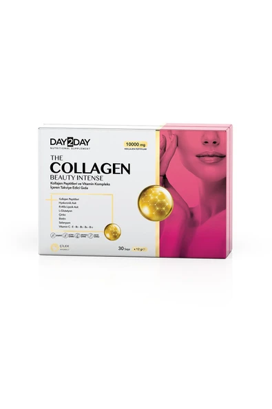 DAY2DAY The Collagen Beauty Intense 30 Saşe ÇİLEK Aromalı - 1