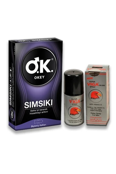 OKEY 1 Adet Okey Sımsıkı 1 Adet New Super Vıga Sprey Sağlıkcı Marketim Gizli Gönderim - 1