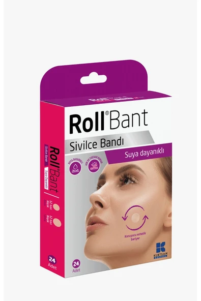 ROLL Suya Dayanıklı Sivilce Bandı 24’lü - 1 Kutu - 1