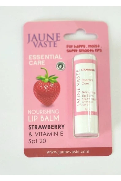 JAUNE VASTE Çilek Aromalı ( Vitamin E )dudak Koruyucu 5gr - 1