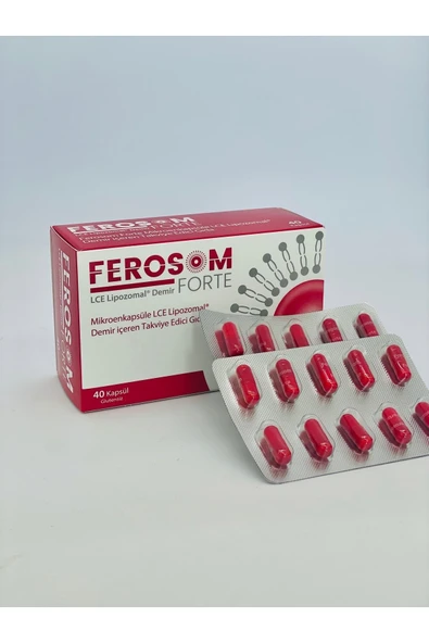 FEROSOM FORTE Lce Lipozomal Demir Ve Vitamin C 40 Kapsül ürün görseli