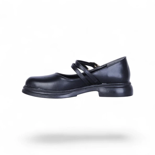 Scarletta S12 Cilt Siyah Kadın Loafer Ayakkabı - 3