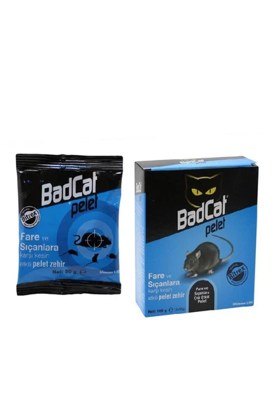 DUAL KİMYA Badcat Fare Zehiri Pelet 100 Gr - 1