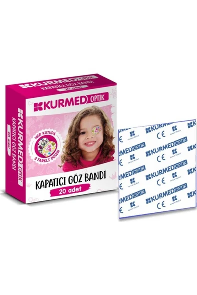 KURMED Optik Çocuk Göz Pedi Kız 20 Adet - 1