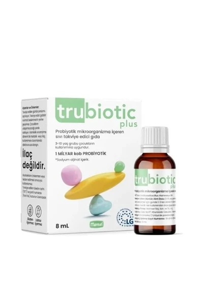 TRUBİOTİC Plus Probiyotik Mikroorganizma Damla 8ml - 1
