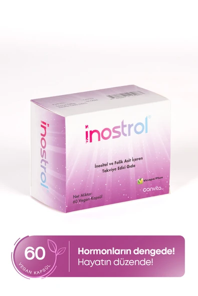 İNOSTROL Miyo Inositol, Kiro Inositol(40:1) Folik Asit D Vitamini Içeren 60 Kapsül Pcos;insülin Direnci - 4