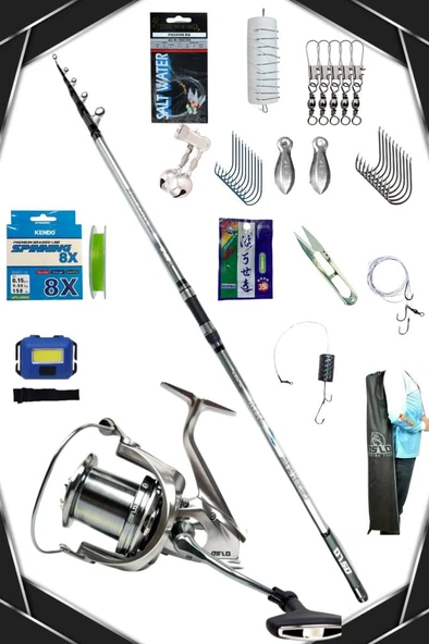 Oslo Surf Max 10000 Oslo Crome Surf 420cm 70-250gr Profesyonel Surf Olta Seti ürün görseli