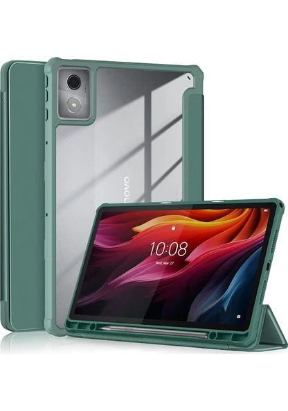 Lenovo Tab K11 Plus Tb230xc Kılıf Otomatik Uyku/uyandırma Pu Deri Flip Tablet Kapak Üç Katlı Stand - 7