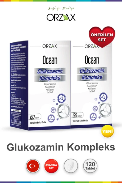 ORZAX Ocean Glukozamin Kompleks 60 Tablet (2 adet) ürün görseli