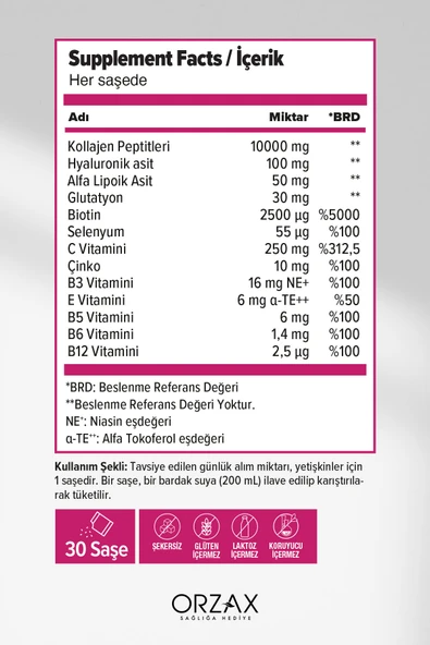DAY2DAY The Collagen Beauty Intense 30 Saşe ÇİLEK Aromalı - 2
