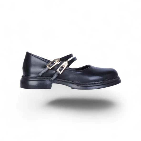 Scarletta S12 Cilt Siyah Kadın Loafer Ayakkabı - 2
