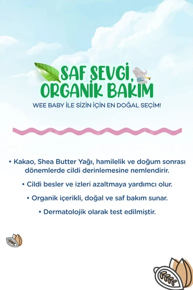 WEE BABY Organik Çatlak Önleyici Krem 150 ml - 2