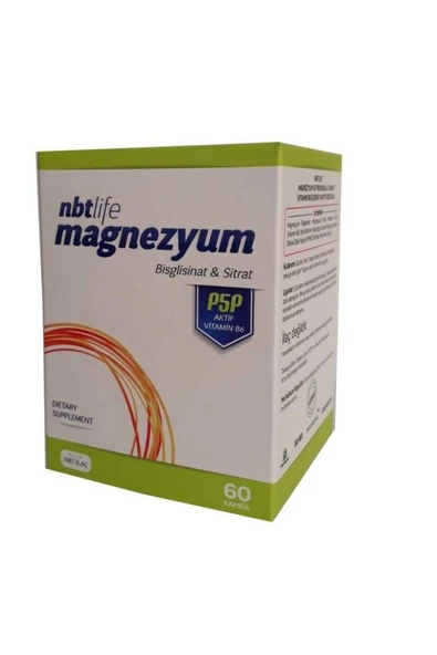 NBT İLAÇ NbtLife Magnezyum P5P Vitamin B6 60 Kapsül - 1