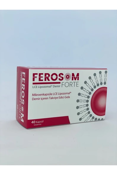 FEROSOM FORTE Lce Lipozomal Demir Ve Vitamin C 40 Kapsül - Resim 3