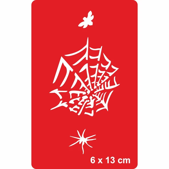 Örümcek Ağı ve Avı Tattoo Geçici Dövme Şablonları Kına Kalıpları ürün görseli 1