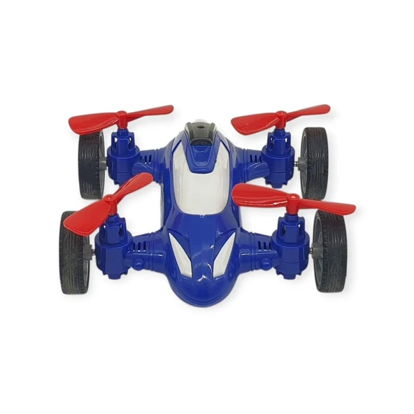 Sürtmeli Drone Araba Hareketli Pervane - Mavi - 2