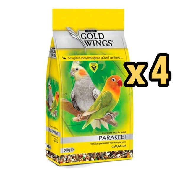 Gold Wings Paraket Yemi 500 gr x 4 Adet ürün görseli
