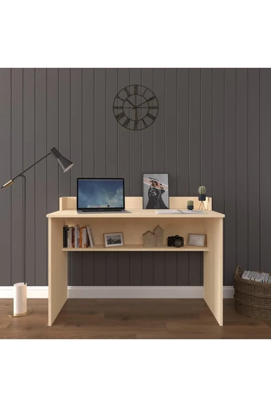 Bilgisayar Ofis Yemek Ders Çalışma Masası ÇM-01  Akçaağaç - Resim 2