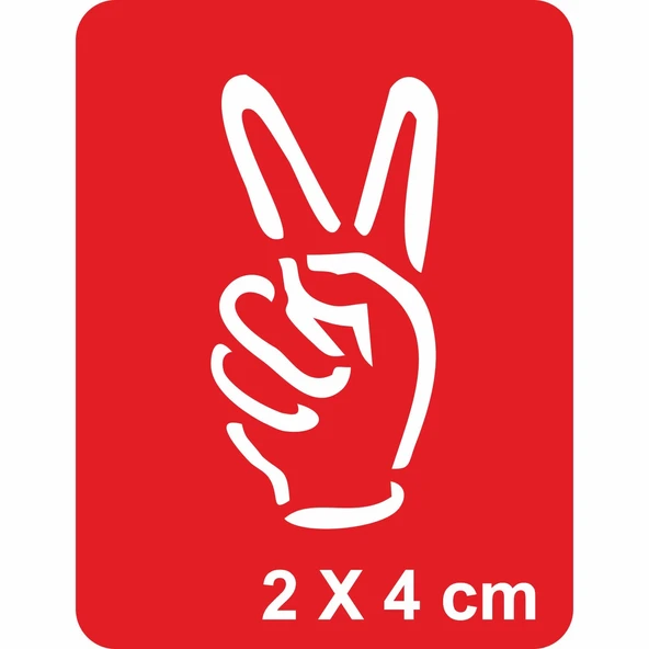 Zafer İşareti Tattoo Geçici Dövme Şablonları Kına Kalıpları ürün görseli 1