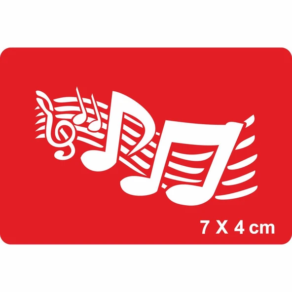 Notaların Dansı Tattoo Geçici Dövme Şablonları Kına Kalıpları ürün görseli 1