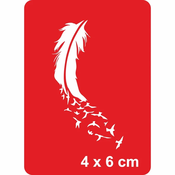 Özgür Ruhlu TüySupertrend2 Tattoo Geçici Dövme Şablonları Kına Kalıpları ürün görseli 1