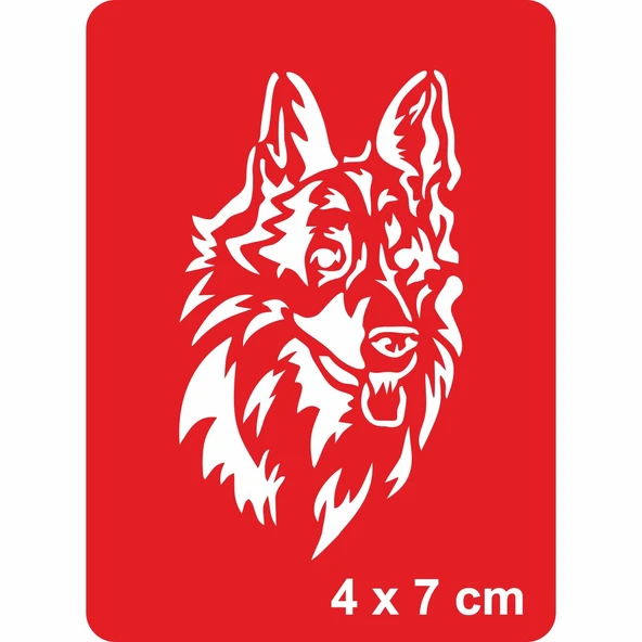 Alman Kurdu Köpek  Tattoo Geçici Dövme Şablonları Kına Kalıpları ürün görseli 1