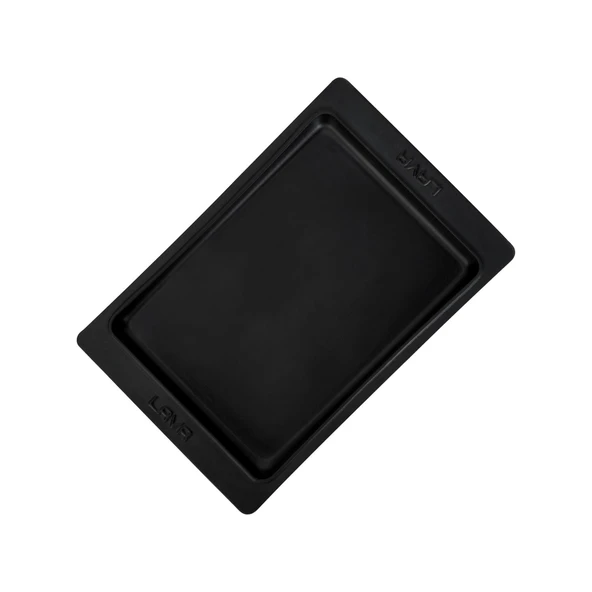 Lava Döküm Dikdörtgen Servis Tabağı. Ölçü 36x24cm.-Bordo - 3