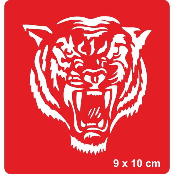 Kükreyen Kaplan Tattoo Geçici Dövme Şablonları Kına Kalıpları ürün görseli 1